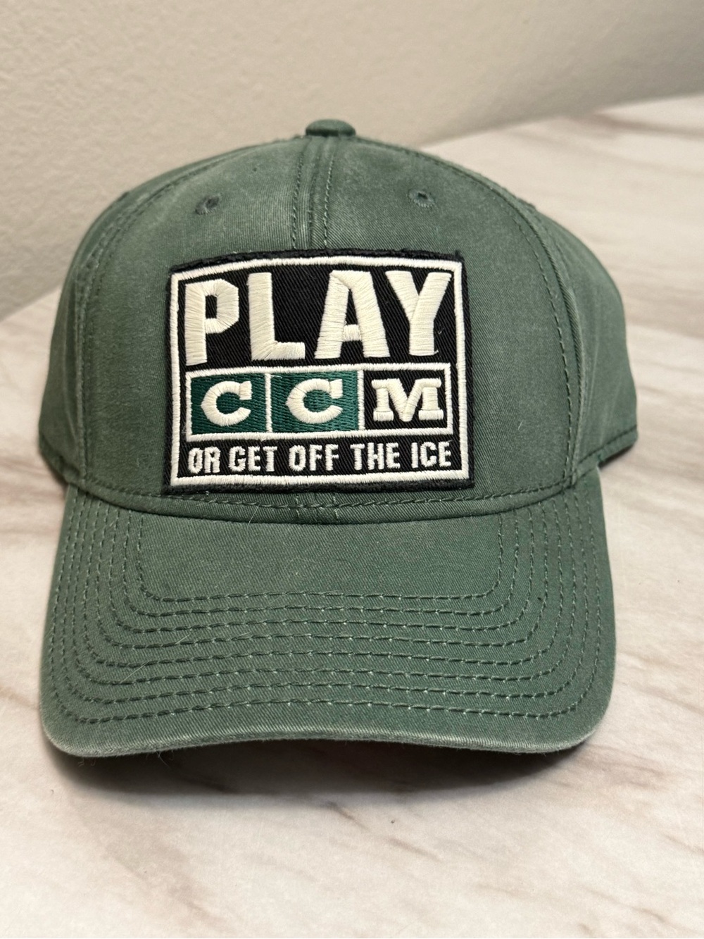 Play CCM or get off the ice NHL Wild green hat New